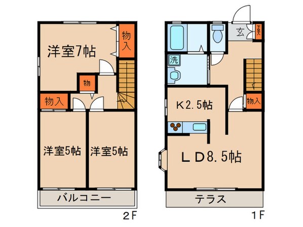 ウエストコートの物件間取画像